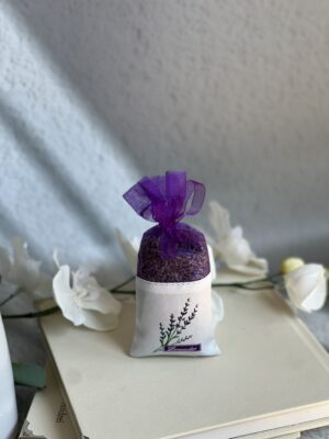 Saculet mare cu imprimeu de lavanda
